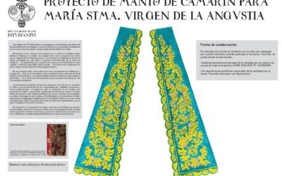 Proyecto de manto de camarín y saya para María Santísima de la angustia