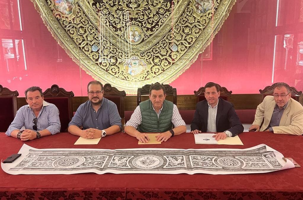Firma del contrato para la ejecución del nuevo paso del Cristo de la Buena Muerte