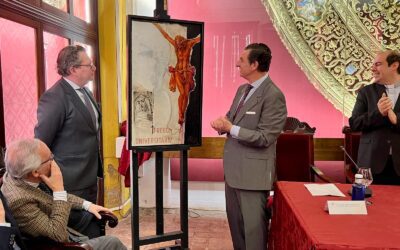 Las silueta del Cristo de la Buena Muerte anuncia el Pregón Universitario 2024