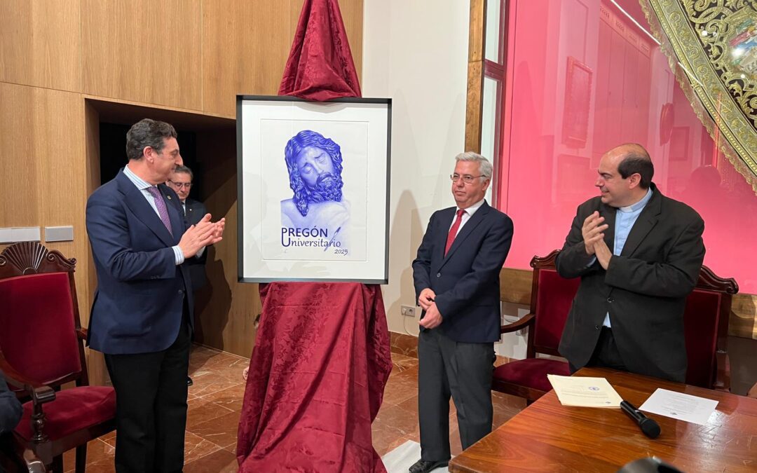 El rostro del Cristo de la Buena Muerte a bolígrafo anuncia el Pregón Universitario 2025