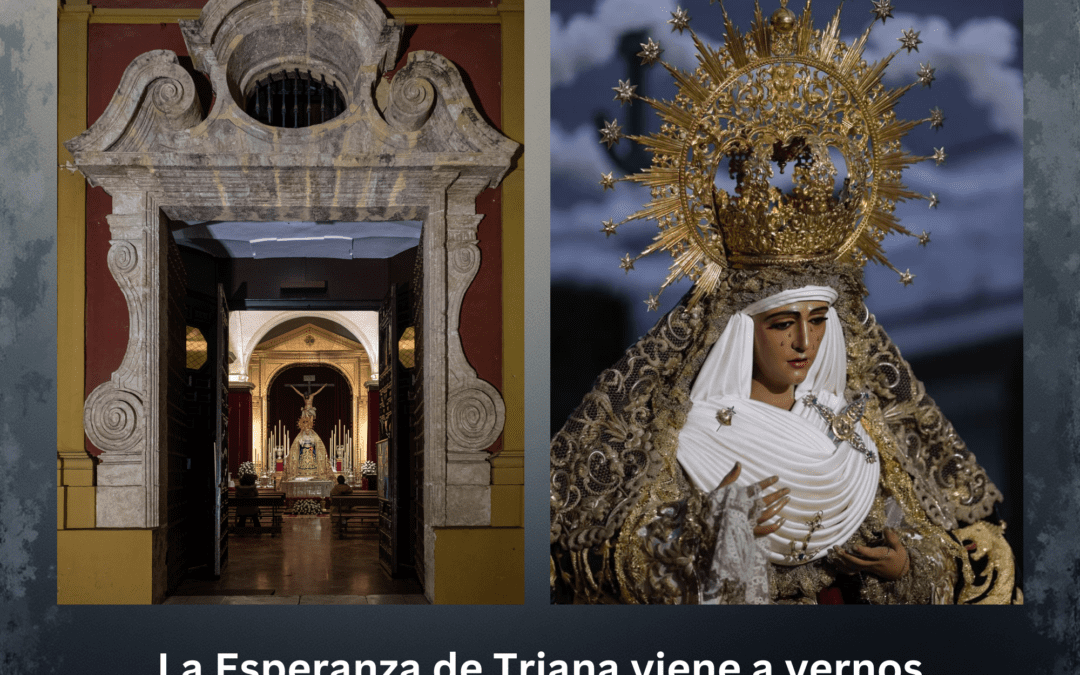 Visita de la Esperanza de Triana a la Capilla Universitaria
