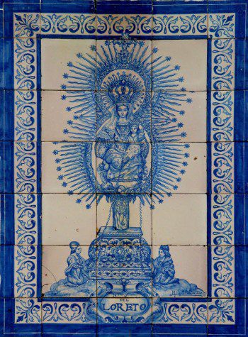 Virgen de Loreto azulejo
